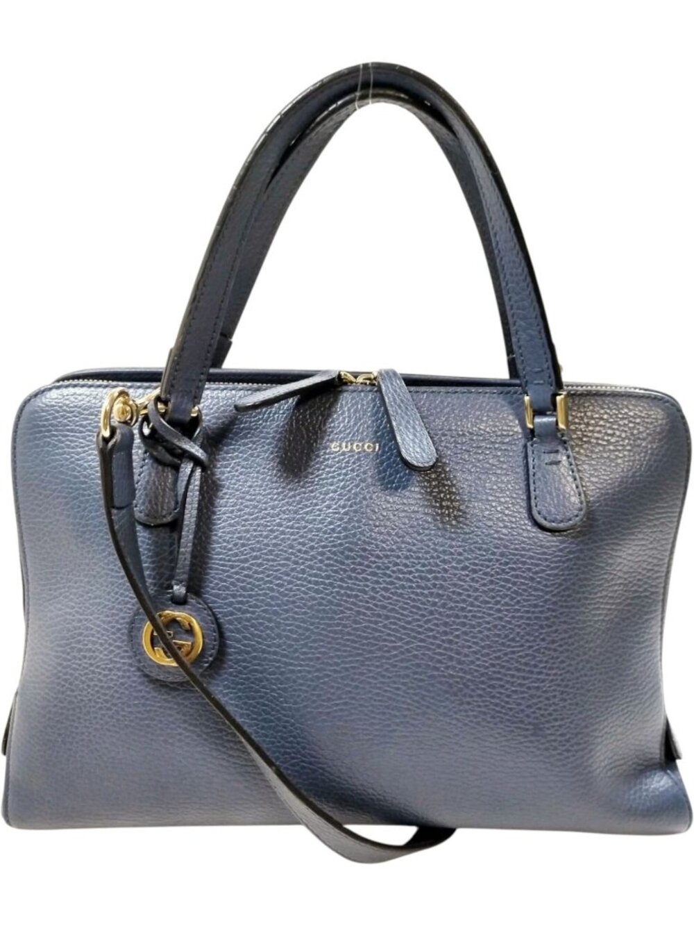 (S6) Gucci Crossbody Bag Blue Leather